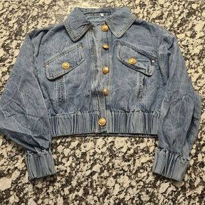 Spring Fling Demin Cropped Jacket